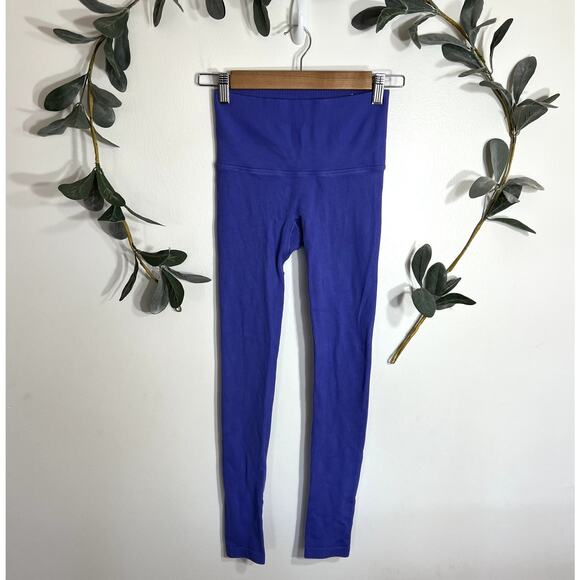 All in Motion Periwinkle Ribbed Leggings LAST CALL - Picture 1 of 6